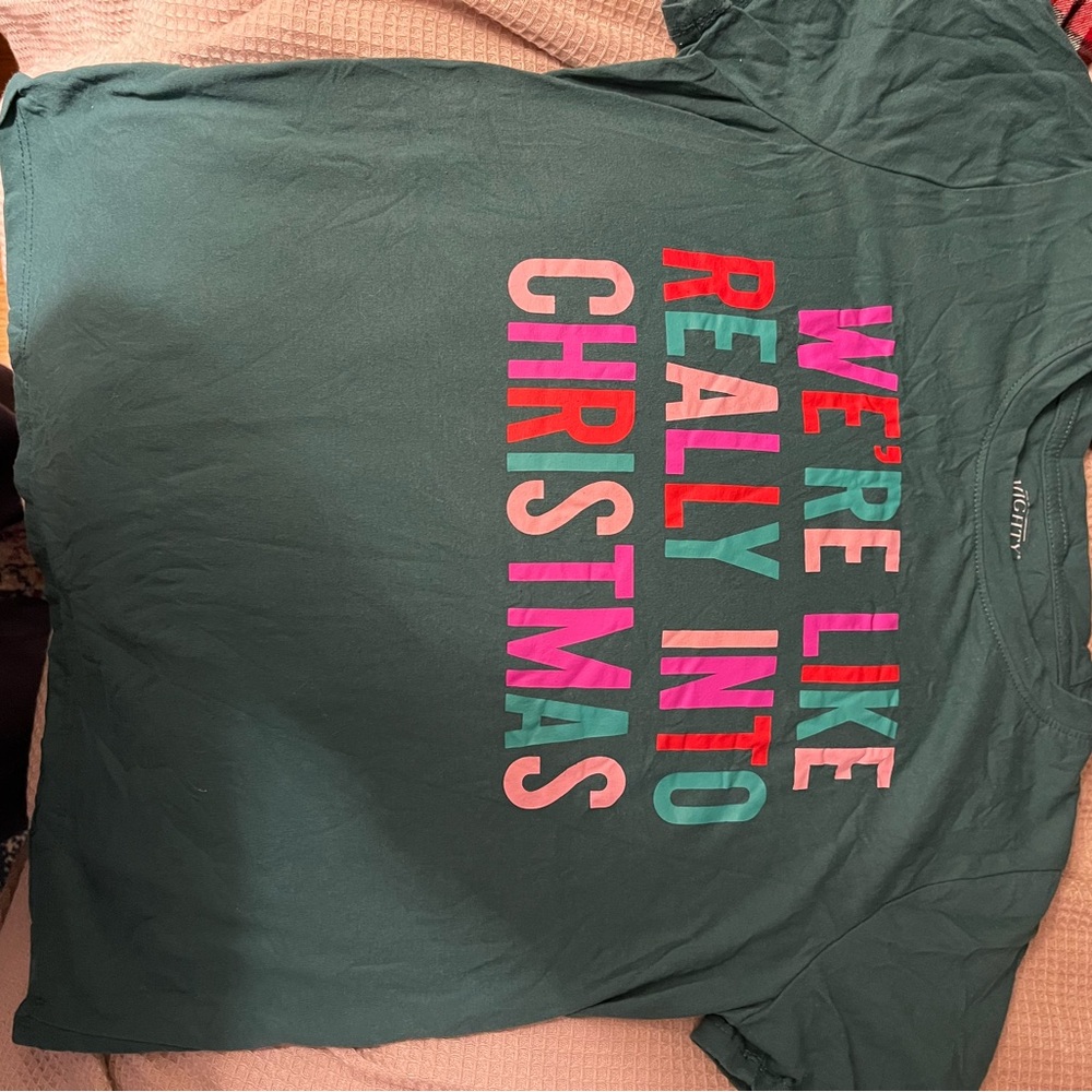 Mighty Fine Festive Green Tee